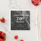 Marble 70. Geburtstagsparty Serviette (Beispiel)