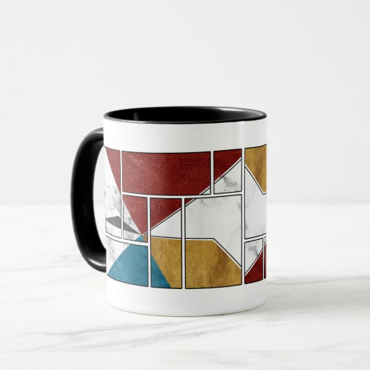 Marble Abstract mug design Tasse (Vorderseite Links)