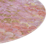 MARBLE ABSTRAKT ART DECO TRAGPINK CUTTING BOARD SCHNEIDEBRETT (Ecke)