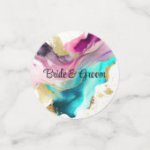 Marble Abstrakt Confetti Konfetti (Klein Vorderseite)