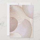 MARBLE ABSTRAKT GOLD SPOT GEBURTSTAG EINLADUNG (Rückseite)