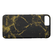 Marble Abstrakt selten Es iPhone Case (Rückseite (Horizontal))