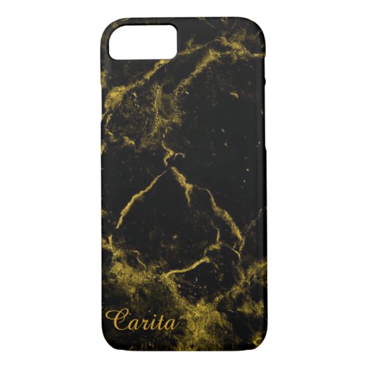 Marble Abstrakt selten Es iPhone Case (Rückseite)