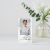 Marble Actor Model Dancer Photo Social Media Visitenkarte (Stehend Vorderseite)