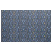 Marble Agate Blue Gold Swirbeln Chic Muster Stoff (Fat Quarter (45,7 x 55,9 cm))