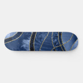 Marble Agate Gold Glam 10 - landscape Skateboard (Horizontal)