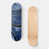 Marble Agate Gold Glam 10 - landscape Skateboard (Vorderseite)