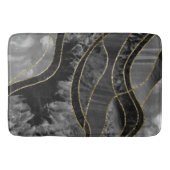 Marble Agate Gold Glam 11 Badematte (Vorderseite)