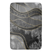 Marble Agate Gold Glam 11 Badematte (Vorderseite Vertikal)