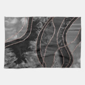 Marble Agate Gold Glam 12 Geschirrtuch (Horizontal)