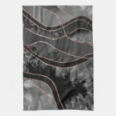 Marble Agate Gold Glam 12 Geschirrtuch (Vertikal)