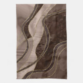 Marble Agate Gold Glam 4 - landscape Geschirrtuch (Vertikal)