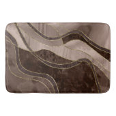 Marble Agate Gold Glam 4 - Landschaft Badematte (Vorderseite)