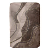 Marble Agate Gold Glam 4 - Landschaft Badematte (Vorderseite Vertikal)