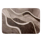 Marble Agate Gold Glam 5 - Landschaft Badematte (Vorderseite)