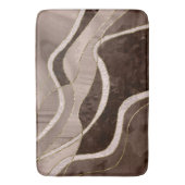 Marble Agate Gold Glam 5 - Landschaft Badematte (Vorderseite Vertikal)
