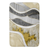 Marble Agate Gold Glam 7 Badematte (Vorderseite Vertikal)