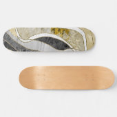 Marble Agate Gold Glam 7 Skateboard (Horizontal)