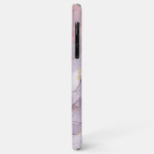 Marble Agate Lila und Gold Personalisiert Case-Mate iPhone Hülle (Hinten/Links)