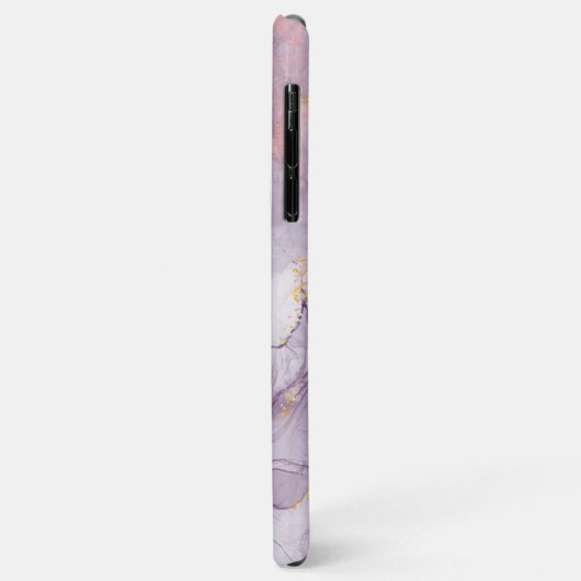 Marble Agate Lila und Gold Personalisiert Case-Mate iPhone Hülle (Hinten/Links)