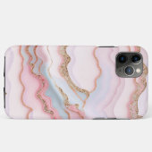 Marble Agate Modern Blue Pink Gold Collection Case-Mate iPhone Hülle (Rückseite (Horizontal))