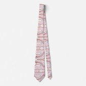Marble Agate Modern Blue Pink Gold Collection Krawatte (Vorderseite)