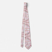 Marble Agate Modern Blue Pink Gold Collection Krawatte (Rückseite)