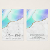 Marble Agate Multi Stud Ohrringe Display Card (Vorne & Hinten)