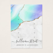 Marble Agate Multi Stud Ohrringe Display Card (Vorderseite)