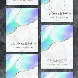 Marble Agate Multi Stud Ohrringe Display Card