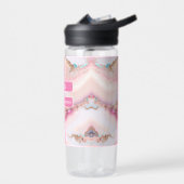 Marble Agate Popular Blue Pink Gold Collection Trinkflasche (Links)