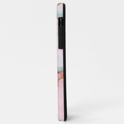 Marble Agate Trendy Blue Pink Gold Collection Case-Mate iPhone Hülle (Hinten/Links)