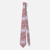 MARBLE ART DECO GEMUSTERT PINK LILAC KRAWATTE (Vorderseite)