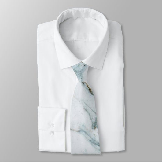 Marble Background Neck Tie Krawatte (Gebunden)