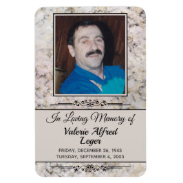 Marble benutzerdefinierte Memorial Keepsakes Magnet
