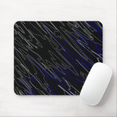Marble Black Blue Mousepad (Mit Mouse)