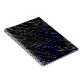 Marble Black Blue Notizblock (Rechte Seite)