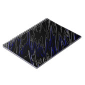 Marble Black Blue Notizblock (Linke Seite)