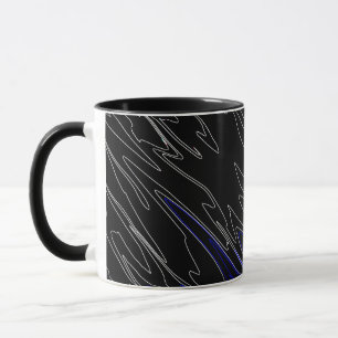 Marble Black Blue Tasse