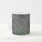 Marble Black Green Mattglastasse (Vorderseite Links)