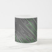 Marble Black Green Mattglastasse (Mittel)