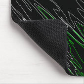 Marble Black Green Mousepad (Ecke)
