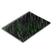Marble Black Green Notizblock (Linke Seite)