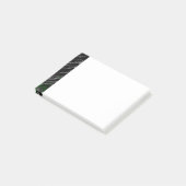 Marble Black Green Post-it Klebezettel (angewinkelt)