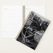 Marble Black Rose Silver Sparkling Salon Planner Planer (Anzeige)