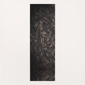 Marble Black Swirl Yogamatte (Vorderseite)