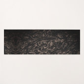 Marble Black Swirl Yogamatte (Vorderseite (Horizontal))