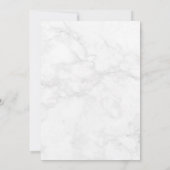 Marble Blue Agate Rose Gold Glitzer Brautparty Einladung (Rückseite)