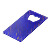 Marble Blue Geldbeutel Flaschenöffner (Vorderseite Schrägansicht)