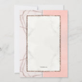 Marble Blumendusche Einladung (Rückseite)